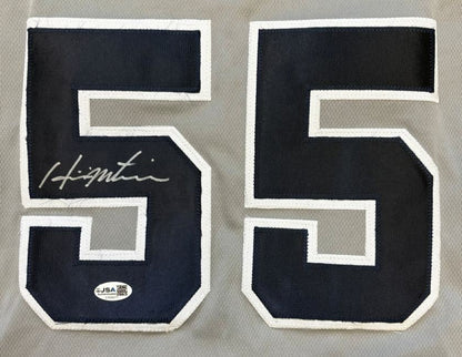 Hideki Matsui New York Signed Gray Baseball Jersey JSA