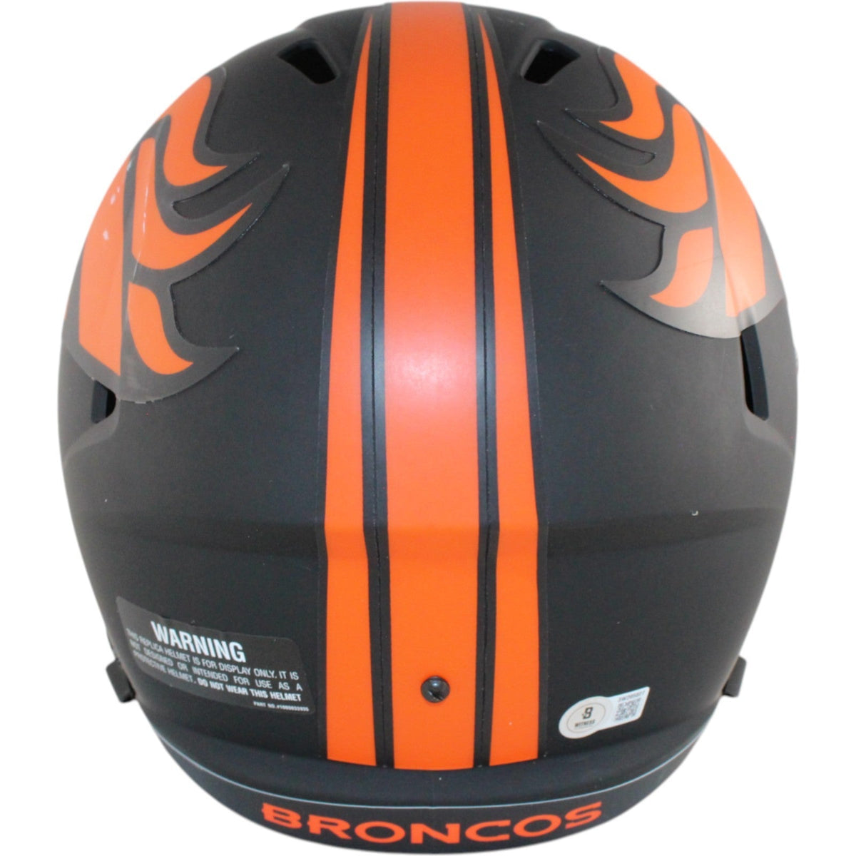 Bo Nix Autographed Denver Broncos F/S Eclipse Helmet Beckett Witness 51398