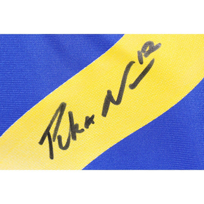 Puka Nacua Autographed Los Angeles Rams Nike Blue Jersey XL Fanatics 51275