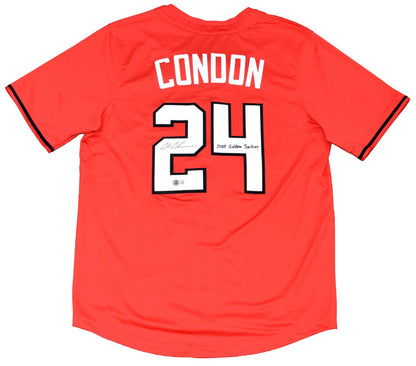 CHARLIE CONDON SIGNED GEORGIA BULLDOGS #24 RED NIKE BASEBALL JERSEY BECKETT