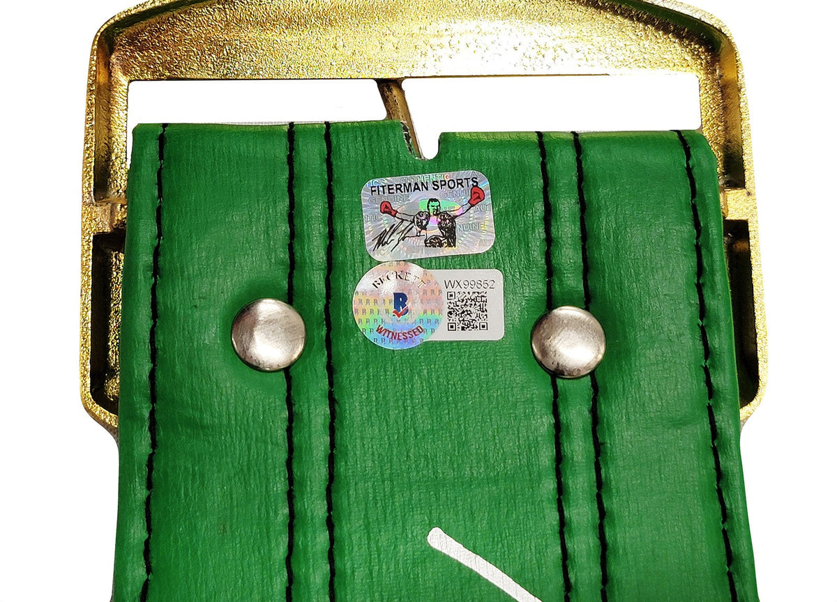 Mike Tyson Signed Green WBC World Championship Belt Beckett Wit