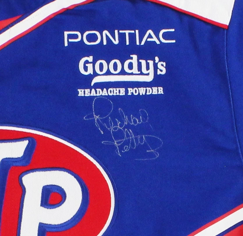 Richard Petty Signed NASCAR STP Full Snap Twill Uniform Jacket