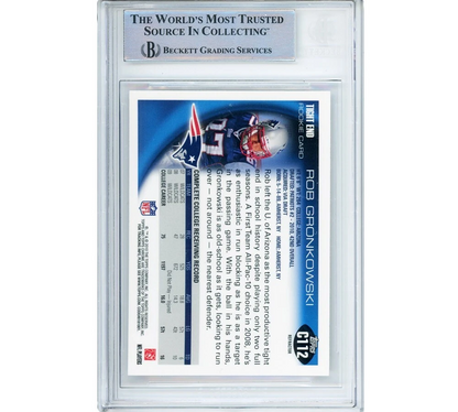 Rob Gronkowski Signed New England Patriots Rookie Refractor Encapsulated Card