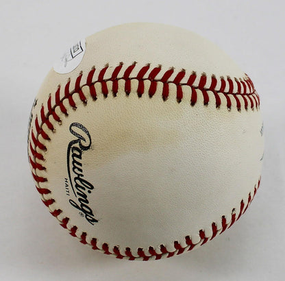 Thomson & Branca Signed Baseball (JSA) Shot Heard Round World / Dodgers Giants