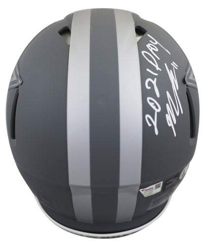 Cowboys Prescott, Smith, Parsons +2 Signed Slate F/S Speed Proline Helmet BAS W