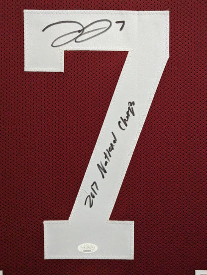 FRAMED ALABAMA CRIMSON TIDE TREVON DIGGS AUTOGRAPHED SIGNED JERSEY JSA COA