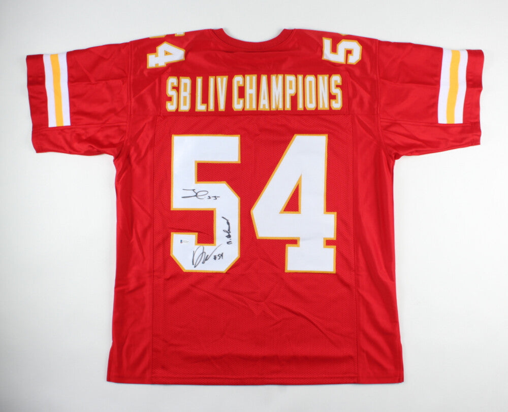 Frank Clark, Damien Wilson & Bashaud Breeland Signed Chiefs Jersey (Beckett)