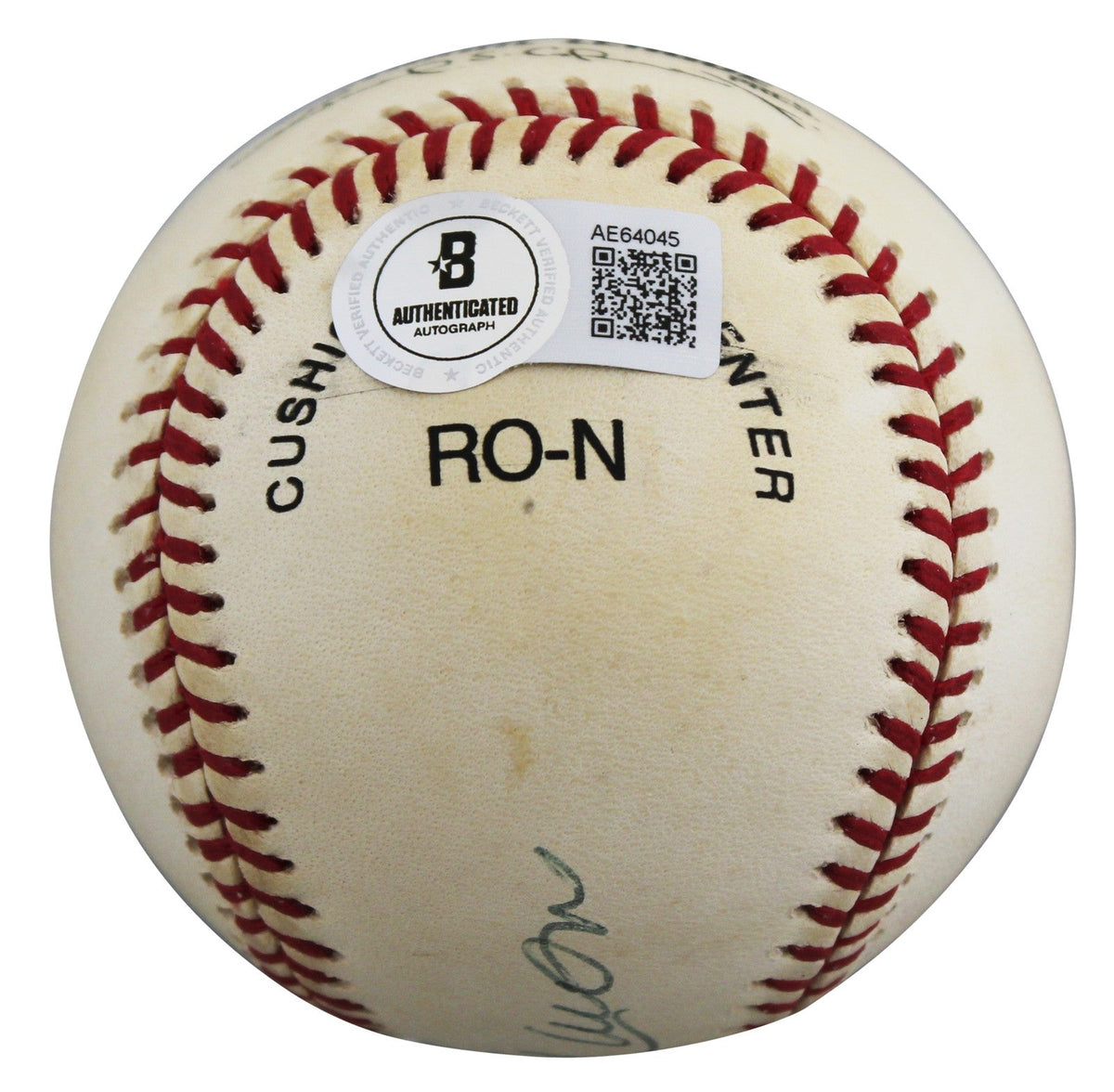 Braves Hank Aaron Authentic Signed Leonard Coleman ONL Baseball BAS #AE64045