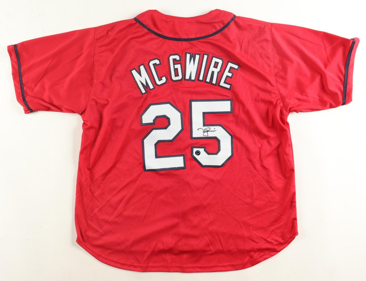 Mark McGwire Signed St Louis Cardinals Jersey (Authentic Ink) 87 Rookie o/t Year