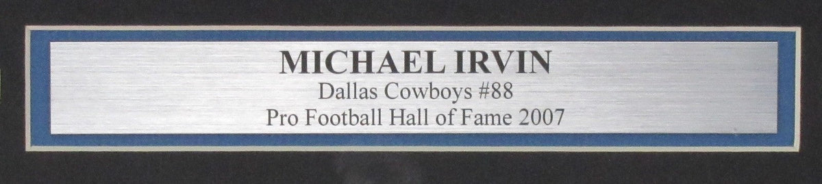 Michael Irvin HOF Autographed Dallas Cowboys 16x20 Photo Framed JSA 200136