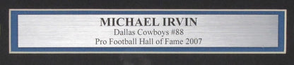 Michael Irvin HOF Autographed Dallas Cowboys 16x20 Photo Framed JSA 200136