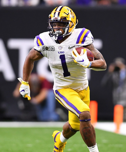 Ja Marr Chase Signed LSU Tigers Jersey (Beckett) 2020 National Champs Receiver