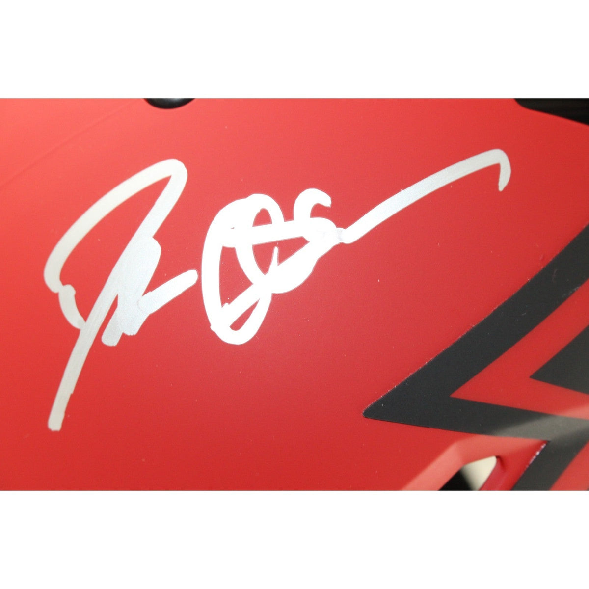 Deion Sanders Autographed Atlanta Falcons Pro Rave Helmet Beckett Witness 51720