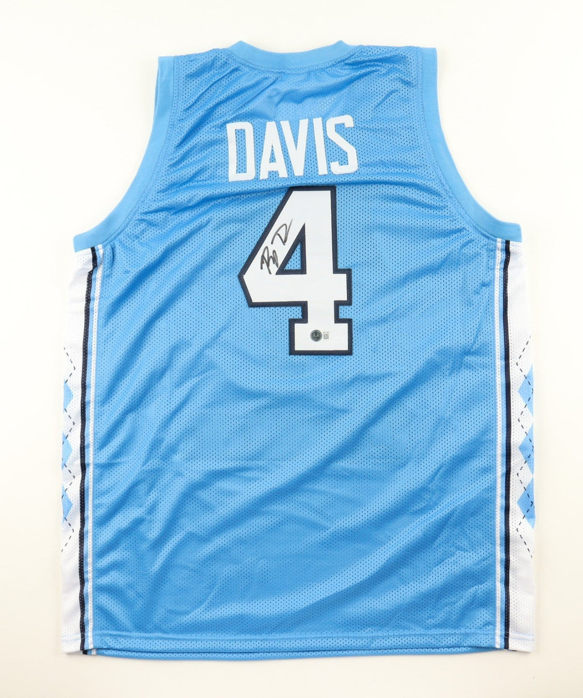 R. J. Davis Signed North Carolina Tar Heels Jersey (Beckett) L A Lakers Guard