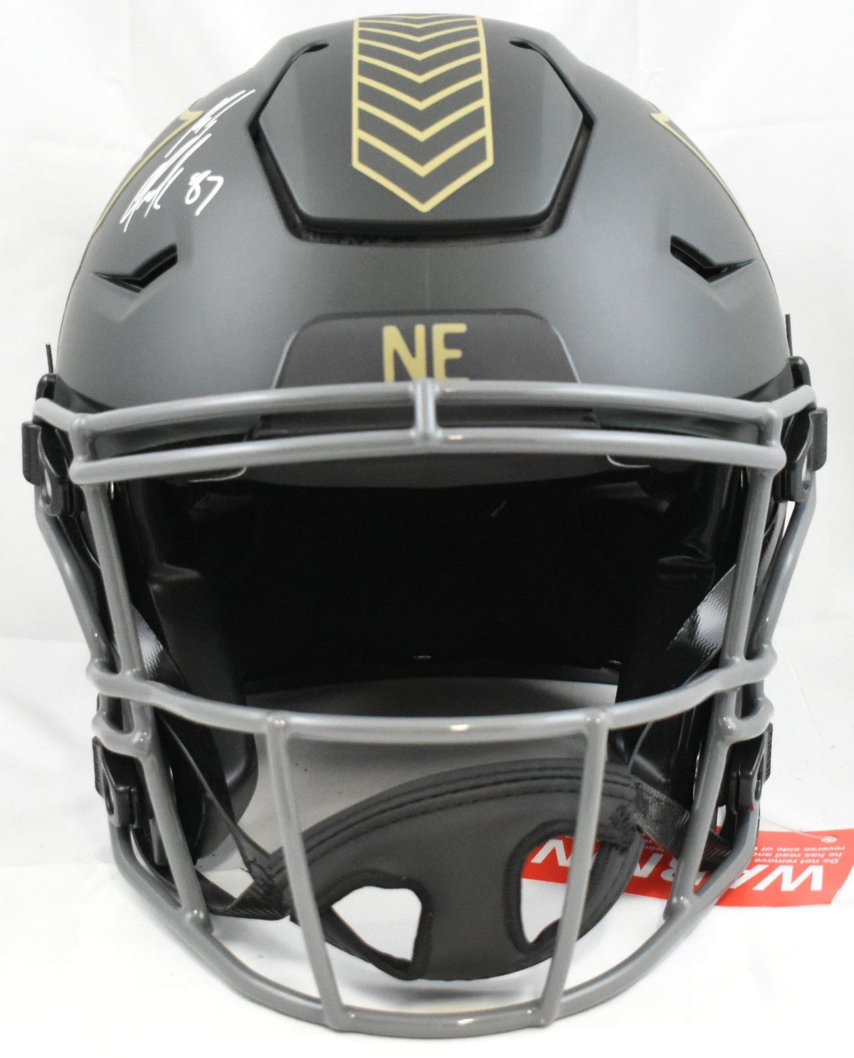 Rob Gronkowski Signed Patriots F/S Salute 2025 SpeedFlex Helmet- Beckett W Holo