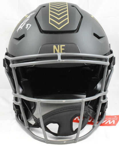 Rob Gronkowski Signed Patriots F/S Salute 2025 SpeedFlex Helmet- Beckett W Holo