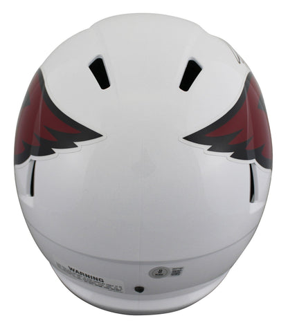 Cardinals Anquan Boldin Signed 2005-22 TB Full Size Speed Rep Helmet BAS Witness