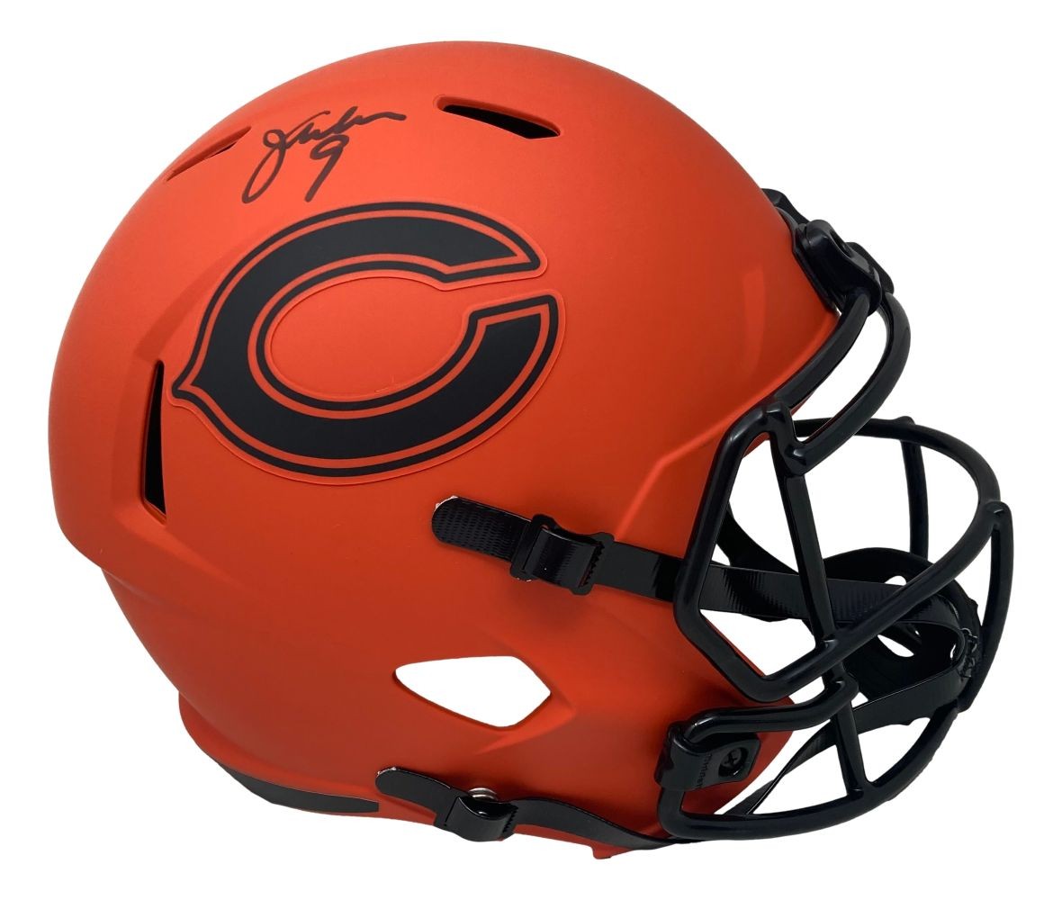Jim McMahon Signed Chicago Bears Full Size Rave Replica Speed Helmet BAS