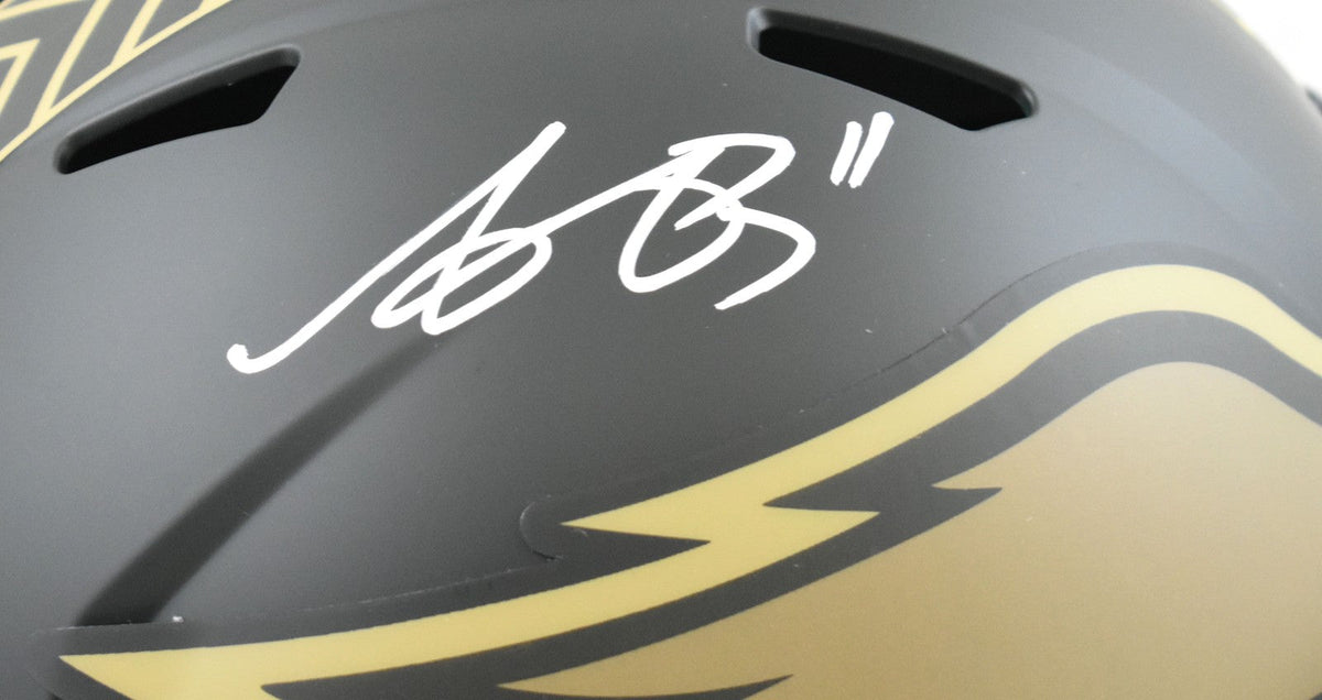 A.J. Brown Autographed Eagles F/S Salute 2025 Speed Helmet - Beckett W Hologram