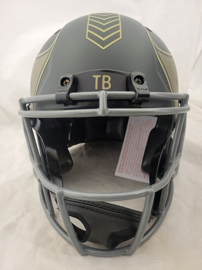 BAKER MAYFIELD SIGNED BUCCANEERS F/S STS4 SPEED AUTHENTIC HELMET BAS QR