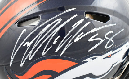 Von Miller Autographed Denver Broncos F/S Speed Authentic Helmet - JSA W