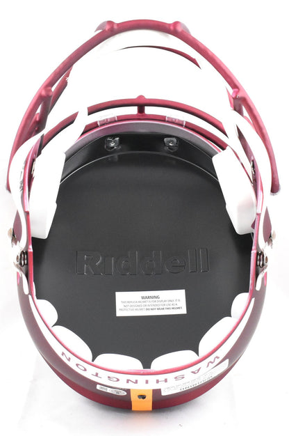 Brian Robinson Jr. Autographed Commanders F/S Speed Helmet - Beckett W Hologram