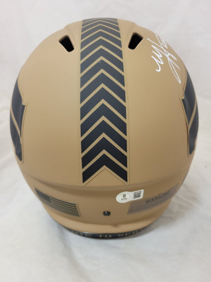 MATT HASSELBECK SIGNED SEATTLE SEAHAWKS F/S STS2 SPEED REP HELMET BAS