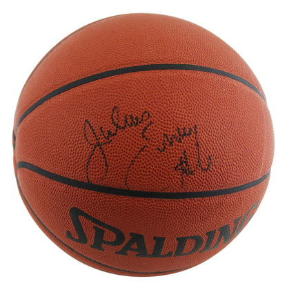 76ers Julius Erving Signed Spalding Official NBA Game Basketball BAS #BU55114
