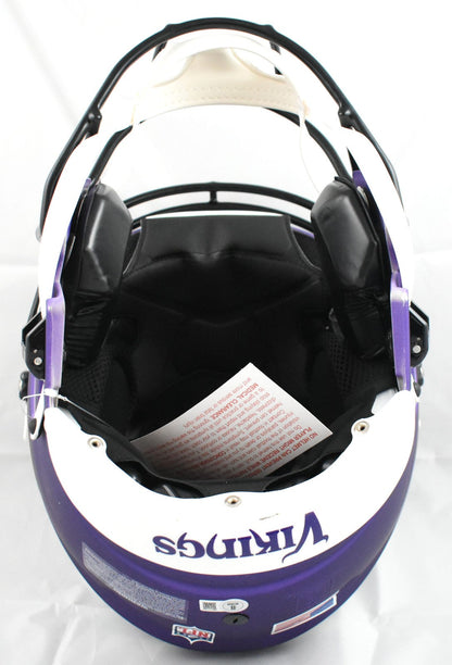 Randy Moss Autographed Minnesota Vikings F/S SpeedFlex Helmet - Beckett W Holo