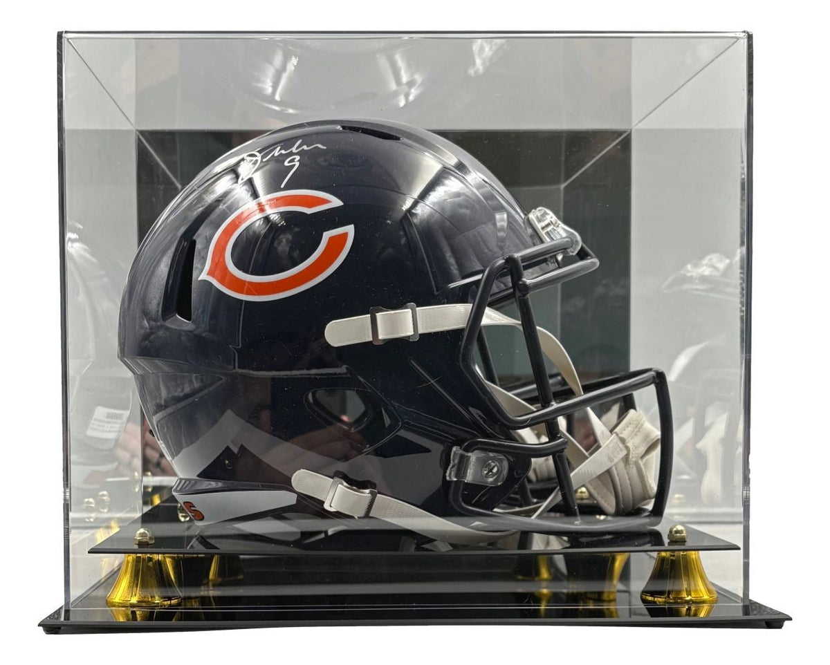 Jim McMahon Signed Chicago Bears Full Size Replica Speed Helmet BAS w/ Case