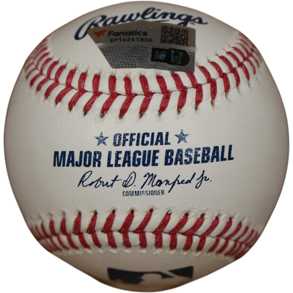 Chipper Jones Autographed Atlanta Braves OML Baseball HOF 2018 Fanatics 51699