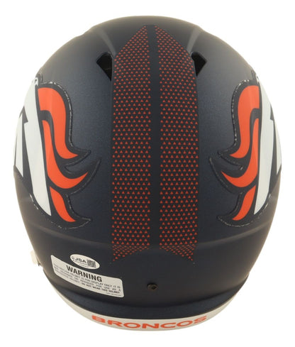 RJ Harvey Signed Denver Broncos Full Size Speed Replica Helmet JSA