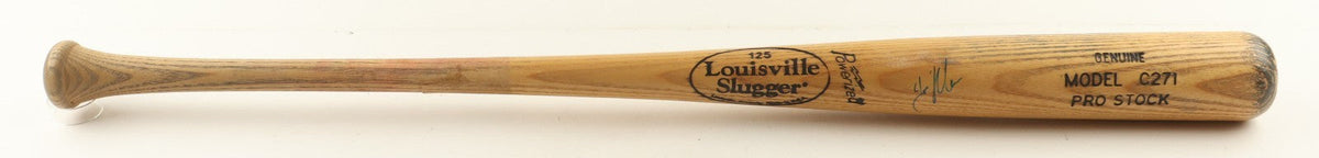 Joe Mauer Signed Louisville Slugger Pro Baseball Bat (Beckett) Twins 2009 AL MVP