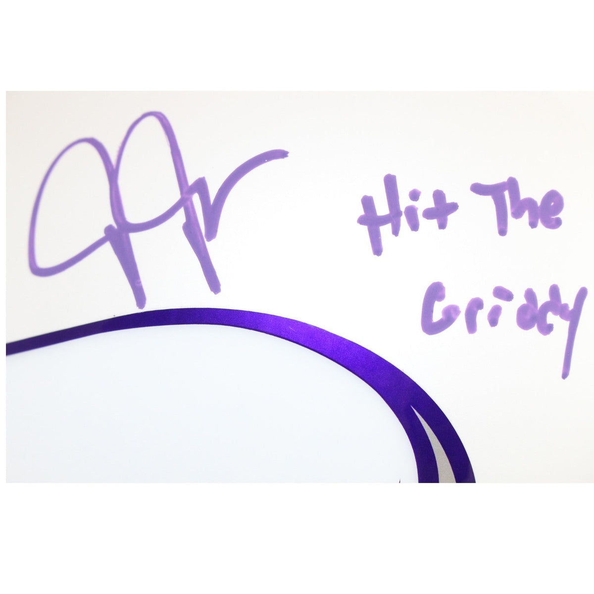 Justin Jefferson Signed Minnesota Vikings Pro Alt Helmet Griddy Beckett 52893