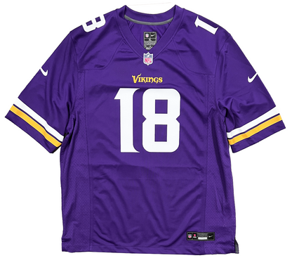 Justin Jefferson Minnesota Vikings Signed Purple Nike Game Jersey BAS Beckett