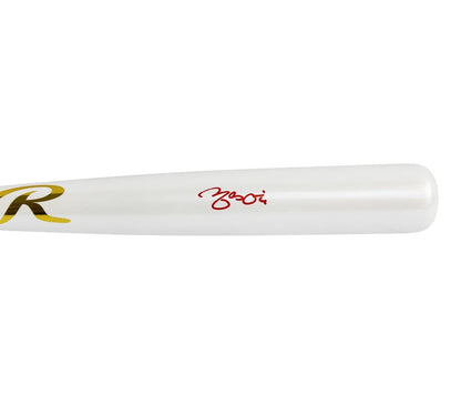 Yadier Molina Signed St. Louis Cardinals Rawlings White Chrome Bat