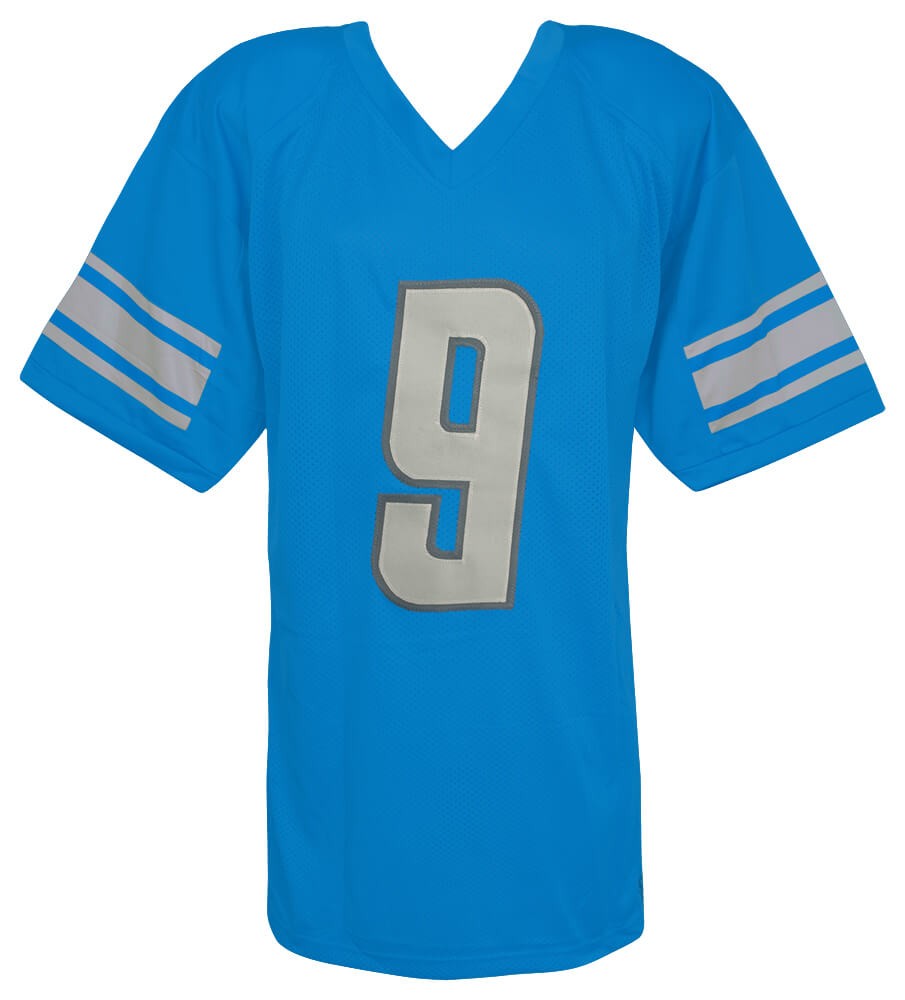 Jameson Williams Signed Blue Custom Football Jersey - (BECKETT COA)