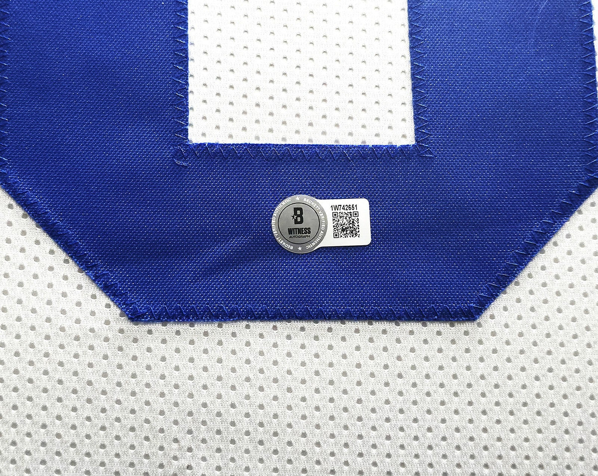 Dallas Cowboys Dez Bryant Autographed Signed Framed White Jersey Beckett Wit