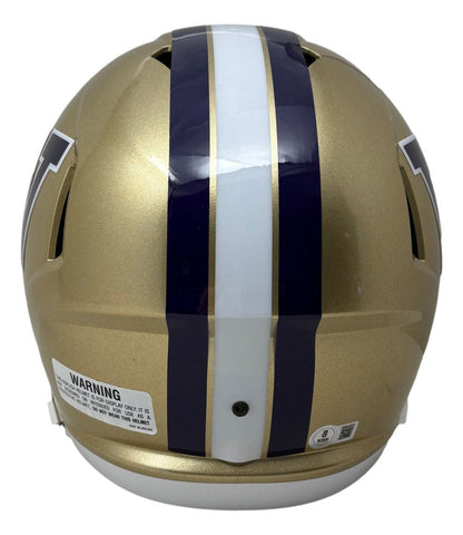 Warren Moon Signed Washington Huskies Full Size Speed Replica Helmet BAS