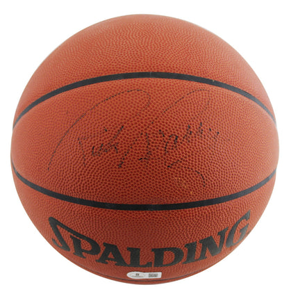 Warriors Rick Barry Signed Spalding Official NBA Game Basketball BAS #BU55111