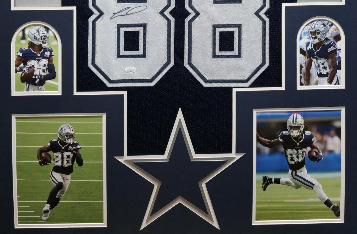 FRAMED DALLAS COWBOYS CEEDEE LAMB AUTOGRAPHED SIGNED JERSEY JSA COA
