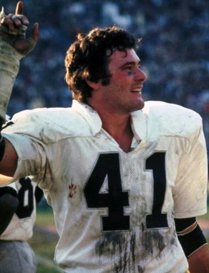 Phil Villapiano Signed Oakland Raiders Jersey Inscribed "SBXI & Just Win Baby"