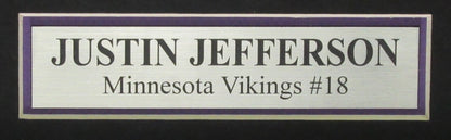 Justin Jefferson Signed Nike Jersey Minnesota Vikings Framed Beckett 200726