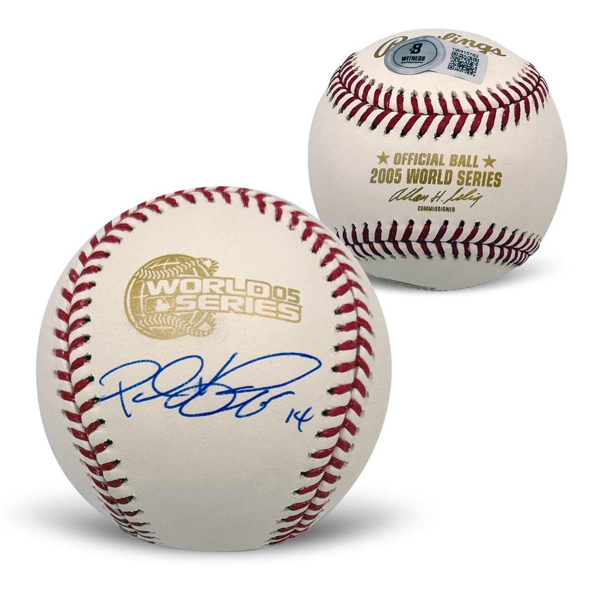 Paul Konerko Autographed Chicago White 2005 World Series Signed Baseball Beckett