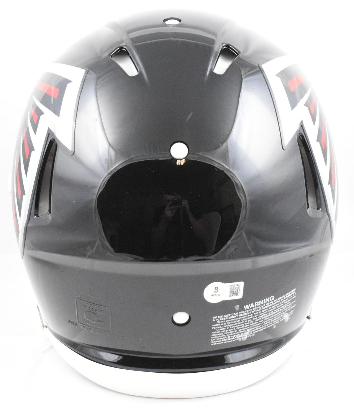 Julio Jones Signed Falcons F/S Speed Authentic Helmet - Beckett W Holo *Silver