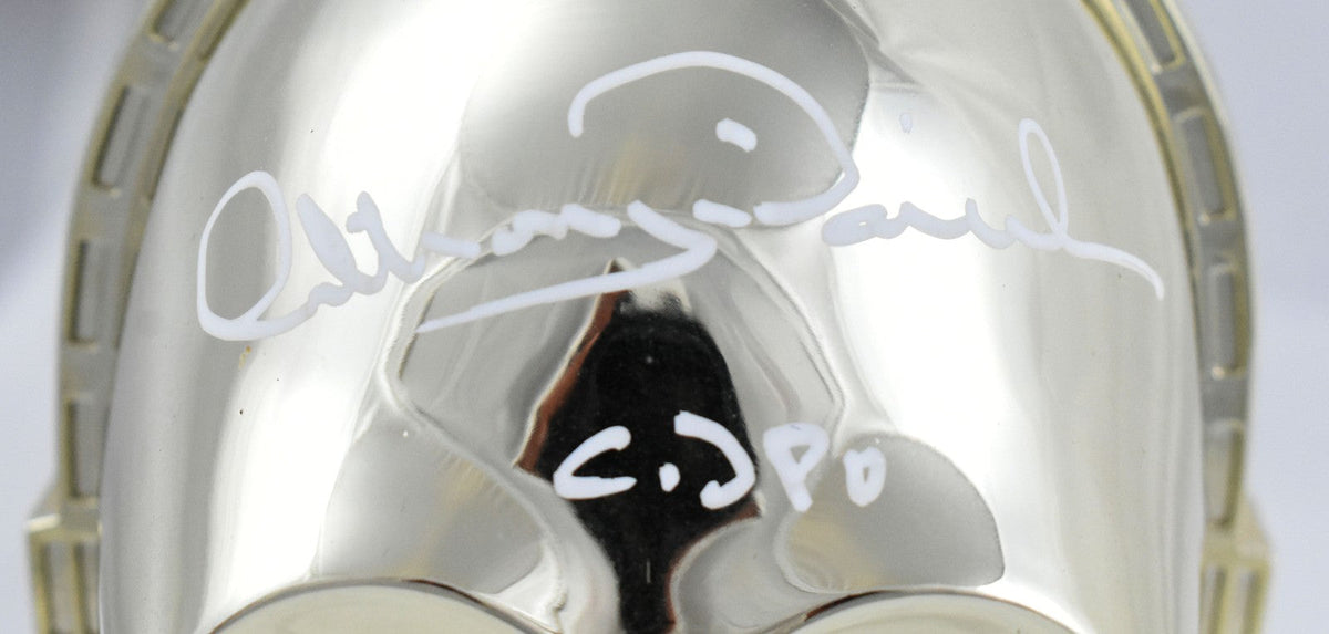 Anthony Daniels Autographed C-3PO Star Wars Miniature Helmet-Beckett W Hologram