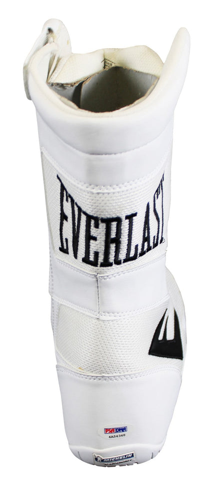 Muhammad Ali Signed White Everlast Boxing Shoe Size 11.5 Auto 10! PSA #4A54348