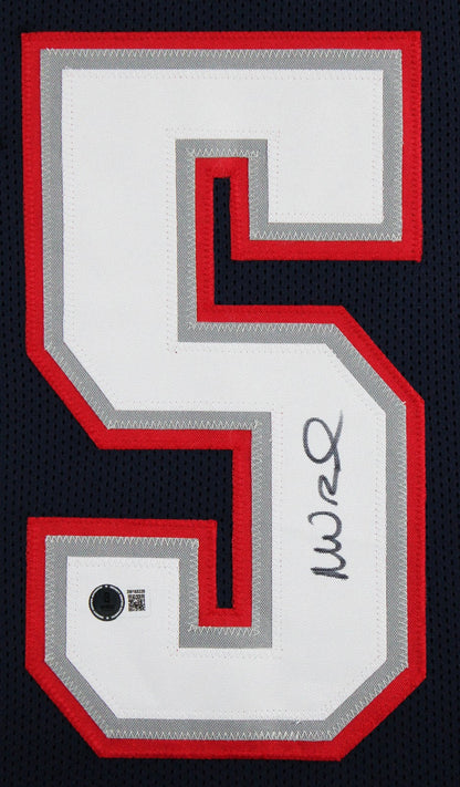 Mike Vrabel Authentic Signed Navy Pro Style Framed Jersey BAS Witnessed
