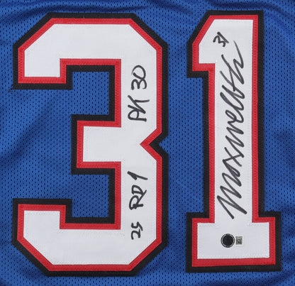 Maxwell Hairston Signed Buffalo Bills Jersey (Beckett) 2025 1st Round Pick / D.B