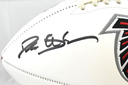 Deion Sanders Signed Atlanta Falcons Logo Football Prime Time - Beckett W Holo